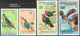 New Caledonia 1970 Birds 4v, Unused (hinged), Nature - Birds - Kingfishers - Pigeons - Nuovi
