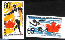 Ivory Coast 1976 Olympic Games 2v, Imperforated, Mint NH, Sport - Olympic Games - Neufs