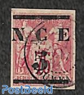 New Caledonia 1883 5c On 75c, Used, Used Stamps - Gebruikt