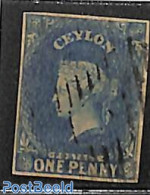 Sri Lanka (Ceylon) 1957 1d Blue, Used, Used Stamps - Sri Lanka (Ceylon) (1948-...)