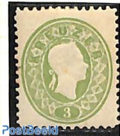 Austria 1866 3Kr, Perf. 12, Unused, Unused (hinged) - Unused Stamps