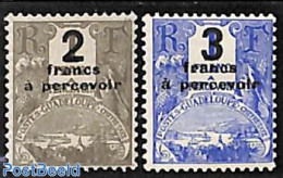 Guadeloupe 1926 Postage Due Overprints 2v, Mint NH - Andere & Zonder Classificatie