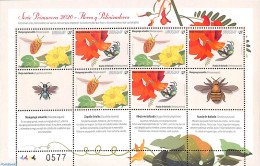 Uruguay 2020 Flowers & Insects M/s, Mint NH, Nature - Flowers & Plants - Insects - Uruguay