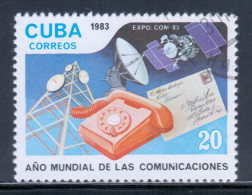 Cuba 1983 Mi# 2714 Used - World Communications Year / Space - America Del Nord