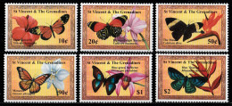 2001 St.Vincent & Grenadines  Farfalle Butterflies Papillons MNH ** Fo153 - Vlinders