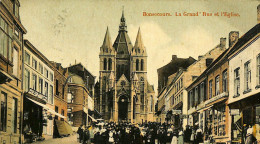 Belgique - Hainaut - Bonsecours - La Grand' Rue Et L'Eglise - Péruwelz