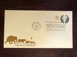 USA SPECIAL COVER AND CANCELLATION 1979 YEAR VETERINARY HEALTH MEDICINE STAMPS - 1971-1980