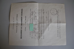 France 1939 Baccalauréat Université Lyon - Diplomi E Pagelle