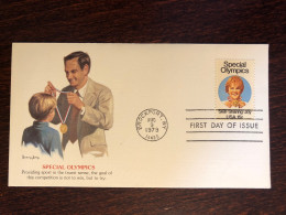 USA FDC COVER 1979 YEAR SPECIAL OLYMPICS DISABLED SPORTS HEALTH MEDICINE STAMPS - 1971-1980