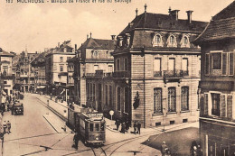 MULHOUSE : Banque De France Et Rue Du Sauvage - Tres Bon Etat - Banques