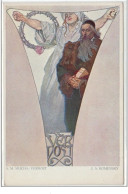 MUCHA Alphonse : Période Tchèque (carte Sur Papier épais) Vers 1920 - Très Bon état - Mucha, Alphonse