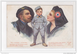 SOLOMKO (illustrateur Russe) : "désormais Les Fils D'Alsace Seront Tous Des Soldats Français" (patriotique Ww1) - - Solomko, S.