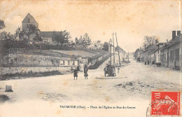 VAUMOISE - Place De L'Eglise Et Rue Du Centre - Très Bon état - Vaumoise