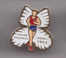 Pin's Rolita Pithiviers 1000 KM 1992  Dpt 45 Couse à Pied Papillon Réf 7345JL - Altri & Non Classificati