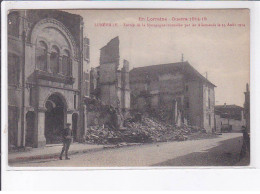 LUNEVILLE: Entrée De La Synagogue Incendiée Par Les Allemands Le 25 Août 1914 - Très Bon état - Luneville