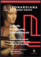 ITALIA - CASTELLO DI VIGEVANO 2017 - PALAZZO DUCALE - LEONARDIANA - UN MUSEO NUOVO - LEONARDO DA VINCI - PROMOCARD - I - Musei