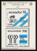 468 Football (Soccer) Argentina 78 - Neuf ** MNH - Equateur (ecuador) N° 85 / 86 - 1978 – Argentina