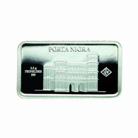 Germany Silver Ingot Bar Proof 2.5g Landmarks Porta Nigra Black Gate 03852 - Commémoratives