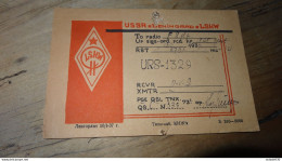 QSL - USSR RUSSIA Leningrad 1937, LSKW, URS-1329 ........... PHI ..... QSL-24 - Radio Amateur