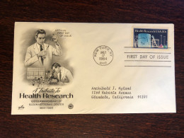 USA FDC COVER 1984 YEAR HEALTH RESEARCH HEALTH MEDICINE STAMPS - 1981-1990