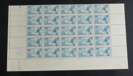 FRANCE - 1936 - N°YT. 313 - Pilatre De Rozier - Bloc De 25 Bord De Feuille - Neuf Luxe** / MNH - Ongebruikt