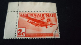 LİBERYA--1953-  2C.      DAMGALI   UÇAK - Liberia