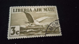 LİBERYA--1953-  3C.      DAMGALI   UÇAK - Liberia