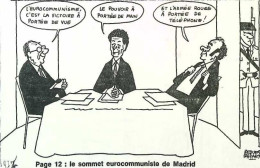 ► Coupure De Presse  Quotidien Le Figaro Jacques Faisant 1977  Sommet Eurocommuniste De Madrid - 1950 - Oggi