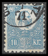 HONGRIE - HUNGARY - UNGARN / 1871 10 Kr. Lithographed, . Michel 4 Used NICE CANCEL WELL CENTERED VERY FINE - Usado