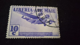 LİBERYA--1953-  10C.      DAMGALI   UÇAK - Liberia