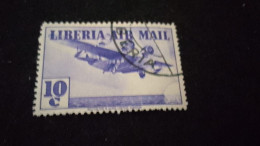 LİBERYA--1953-  10C.      DAMGALI   UÇAK - Liberia