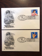 USA FDC COVER 1993 YEAR SIGN LANGUAGE DEAF PEOPLE HEALTH MEDICINE STAMPS - 1991-2000