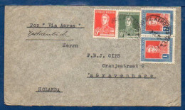 Argentina To Netherlands, 1933, Via Air Mail   (029) - Briefe U. Dokumente