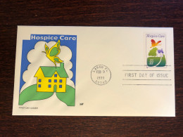 USA FDC COVER 1999 YEAR HOSPICE CARE HOSPITAL HEALTH MEDICINE STAMPS - 1991-2000