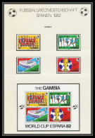 563 Football (Soccer) Espana 82 - Neuf ** MNH - Gambie (gambia) N° 441/444 + Bloc 6 - 1982 – Espagne