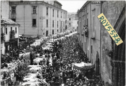 Molise-campobasso-larino Sagra Di S.pardo Benedizione Dei Carri A Fine Maggio Veduta Anni 50 - Autres & Non Classés