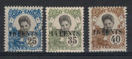 Indochine - YV 79 / 81 / 82 N* MH , Cote 17,25 Euros - Unused Stamps