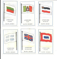 DZ18 - VIGNETTES CIGARETTES MASSARY - NAVY PILOT FLAGS - FRANCE - GRECE - BULGARIE - ALLEMAGNE - ITALIE - ROYAUME UNI - Autres & Non Classés