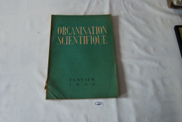 C223 Livre - Organisation Scientifique - 1948 Janvier - Sciences