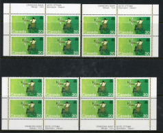 Canada 1976  " Para Olympics " (**) Plate Blocks - Números De Planchas & Inscripciones