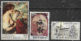 1976 Belgica Arte Pintura Rubens- Duyster-iglesia Virgen 3v. - Used Stamps