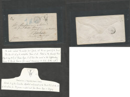 Argentina. 1867 (12 Dec) Buenos Aires - Bahia, Brazil (19 Dec) Stampless Envelope Carried By French Paquebot By The Extr - Other & Unclassified