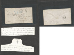 Argentina. 1867 (12 Dec) Buenos Aires - Bahia, Brazil (19 Dec) Stampless Envelope Carried By French Paquebot By The Extr - Otros & Sin Clasificación