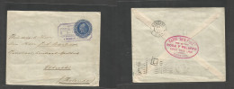 Argentina - Stationery. 1907 (5 Febr) Pqbt Mail "Vapor Francisco / San Fernando Y Tilde A Carabelas Y Escalas" 15c Blue - Otros & Sin Clasificación