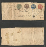 Argentina - Stationery. 1909 (18 Nov) Rosario Sta. Fe - Germany, Koln. A Most Unusual Four Complete Diff Stationary Wrap - Other & Unclassified