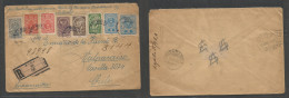 Austria - Xx. 1920 (May) Wien - Chile, Valparaiso (16 June) Registered Multifkd Env At 4 Kr Rate, Tied Cds + R-label. Re - Sonstige & Ohne Zuordnung