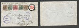 Belgium - Xx. 1915 (16 June) German Occup, Namur - Switzerland, Bern (18 June) Deutsche Feldpost Tied Cds Label + Multif - Autres & Non Classés