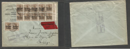 Belgium - Xx. 1916 (30 May) German WWI Occup. Verviers - Liege. Multifkd Express Service Envelope Incl Red Label Censor - Sonstige & Ohne Zuordnung