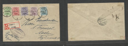 Belgium - Xx. 1920 (2 March) Empire Malmedy Overprint. Empen - Aachen , Germany (3 March) Registered Multifkd Envelope, - Other & Unclassified