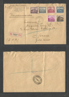 Belgium - Xx. 1931 (3 Jan) Bruxelles - Gold Coast, Accra (27 Jan) Registered Comercial Multifkd Envelope. Better Dest Us - Autres & Non Classés